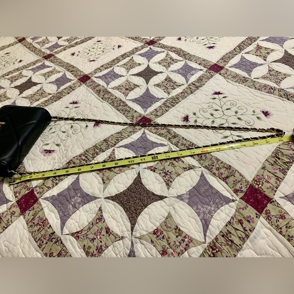 Bebe Small Black Bag with Long Gold Chain - Picture 6 of 6